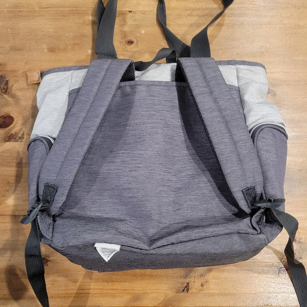 Bananafish Hybrid Convertible Diaper Bag Backpack Tote Grey Colorblock Travel
